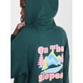 thumbnail image 5 of No Boundaries Oversized Fleece Hoodie, Women's and Women's Plus Sizes XXS-4X, 5 of 6