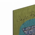 thumbnail image 2 of Luxe Metal Art 'Colorful Coffee Cafe Parisien No Border' by Sue Schlabach, Metal Wall Art, 24"x24", 2 of 8