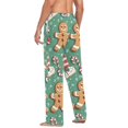 thumbnail image 3 of FORMRS Mens Pajama Pants with Pockets Sleepwear Lounge Bottoms Sizes S-2XL, Christmas Gingerbread, 3 of 7