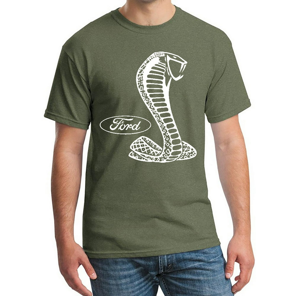 Men's Ford Shelby Cobra Military Green C4 T-Shirt 2X-Large Military ...