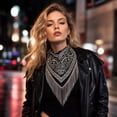 thumbnail image 5 of rhinestone bandana Fringe bandanas for women rhinestone bandana Western Bling Sparkly Bandanas 1 pack,One Size, 5 of 5