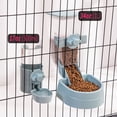 thumbnail image 3 of HUGFEGWE 1L Automatic Rabbit Food Dispenser, Rabbit Food and Water Bowls, Small Pet Feeder with Lid, Great for Rabbits, Ferrets, Cats, Birds CA919-162881, 3 of 7