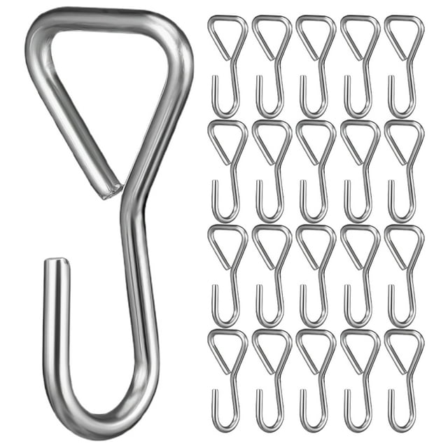 Miangastore 50 Pcs Crochets de Couverture de Siège de Voiture, Crochets de Fixation en Métal pour Coussin de Siège Auto, Crochets en Acier Inoxydable, Installation Simple, Cintre Multifonctionnel