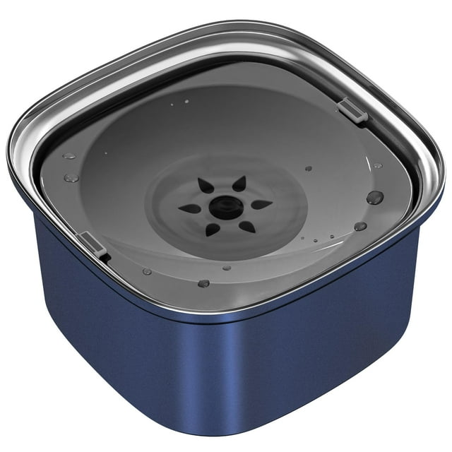 Bebedero para perros UPSKY, alimentador lento de acero inoxidable de 3 litros