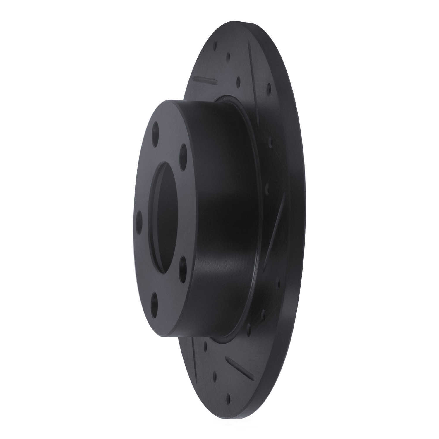 Dynamic Friction Company 633-74014R DFC Brake Rotor - Drilled And Slotted - Black