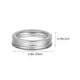 thumbnail image 2 of Lids Jar Canning Mason Mouth Wide Rings Ring Tinplate Lid Replacement Airtight Cover Caps Sealing Jars Band Regular, 2 of 9