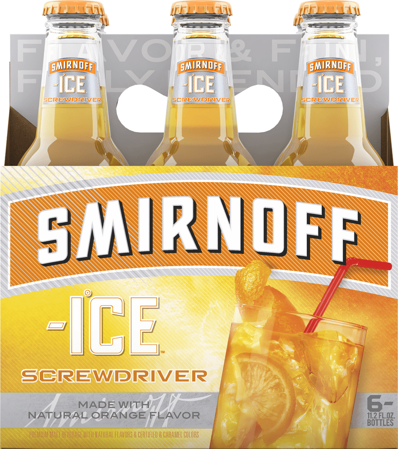 Smirnoff Ice Screwdriver 6pk 11 2oz Bottles Walmart Com