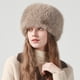 thumbnail image 3 of Gorro ruso de piel sintética para mujer, gorro de invierno cálido y suave, 3 of 5