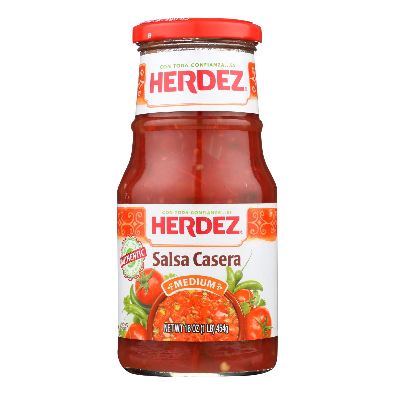 Herdez Salsa Casera Medium Case Of 12 16 Oz.