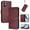 Winered, variant on Allytechgroup Case for Motorola Moto G Power (2025) with Credit Card Slot, RFID Blocking PU Leather Flip Wallet Stand Phone Case with Lanyard Shockproof and Anti-Scratch Cover, Winered
