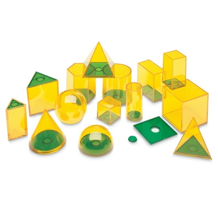 UPC 765023012460 product image for Learning Resources Relational Geosolids  Set of 14  Mathematics & Counting Toys  | upcitemdb.com