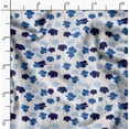 thumbnail image 2 of Soimoi Pure Silk Blue Fabric By the Yard - 42 Inch Wide - Florals Print Fabric - Elegant and Timeless Patterns for Fashion and Home Decor Printed Fabric, 2 of 6