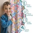 thumbnail image 3 of Blackout Kids Curtains,Pink Pioneer Flower Pattern Childrens Insulated Curtains Set Of 2,Bedroom Essentials,Toddler Room Decor 42x84in(106x213cm), 3 of 5