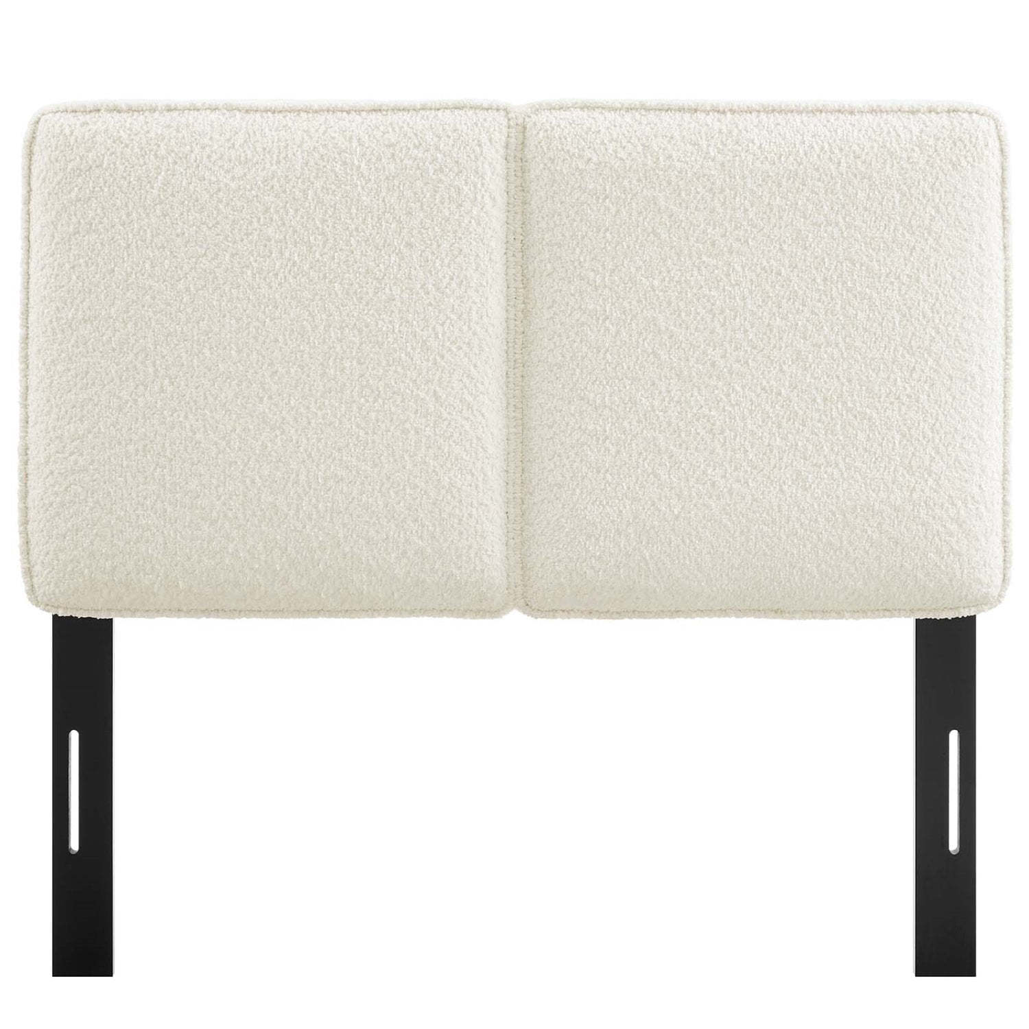 Headboard, Twin Size, Cream Off White, Fabric, French Bedroom, Modern Contemporary HB36835