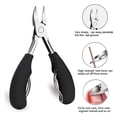 thumbnail image 4 of 7 - Piece Professional Stainless Steel Pedicure Set with Ingrown Toenail Pliers Making it Suitable for Both Home Use and Travel Gift, 4 of 8