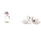 thumbnail image 1 of Elegante escultura de pájaro flamenco cisne de resina, figura de arte moderno para decoración del hogar y jardín para dormitorio, oficina y, 1 of 8