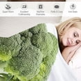 thumbnail image 3 of WERPE Cute Cartoon Broccoli Flannel Blanket Cozy Throw Blanket Warm Bed Blanket Decorative Blanket for Couch Sofa White, 3 of 6