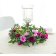 thumbnail image 3 of Guirnalda de flores artificiales Magenta, 2 uds., 7,9 pies, bastón de rosa para colgar, 3 of 5