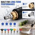 thumbnail image 3 of Pressure Washer Tips, Rotating Turbine Nozzle 4000 PSI Pressure Washer Attachment, 4.0 GPM Turbine Nozzle, with 7-Piece Spray Tip, 3 of 8