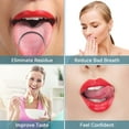 thumbnail image 4 of Mitimi Tongue Scraper with Case - 2 Pack, Fights Bad Breath, 100% Stainless Steel, 4 of 6