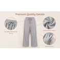 thumbnail image 6 of Asgosdo Sweatpants for Women Wide Leg Baggy Fleece Lined Drawstring High Waisted Casual Workout Pants Fall Lounge Pants with Pockets, 6 of 8
