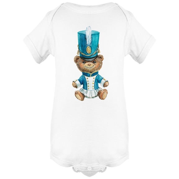 Blue Military Teddy Bear Bodysuit Infant -Image by Shutterstock,  6 Months