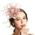 thumbnail image 3 of Harpily Clearance Fascinators Hat Flower Women's Solid Mesh Headdress Hair Accessories Headwear for Young Womens and Women, 3 of 3