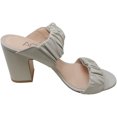 thumbnail image 2 of Agl Sandale à Plateforme pour Femme Talon en Suède Blanc Cassé - 10M, 2 of 2