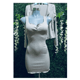 thumbnail image 3 of Vestido Corte De Lechuga Con Sueter Conjunto Color Gris Talla Unitalla Marca Emil SaEs, 3 of 4