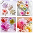 thumbnail image 6 of Flower Hair Claw Clips Plumeria Hair Clips 6 Pack Large Hawaiian Hair Clips Cute Hair Clip Big Non Slip Strong Hold Barrettes, 6 of 6