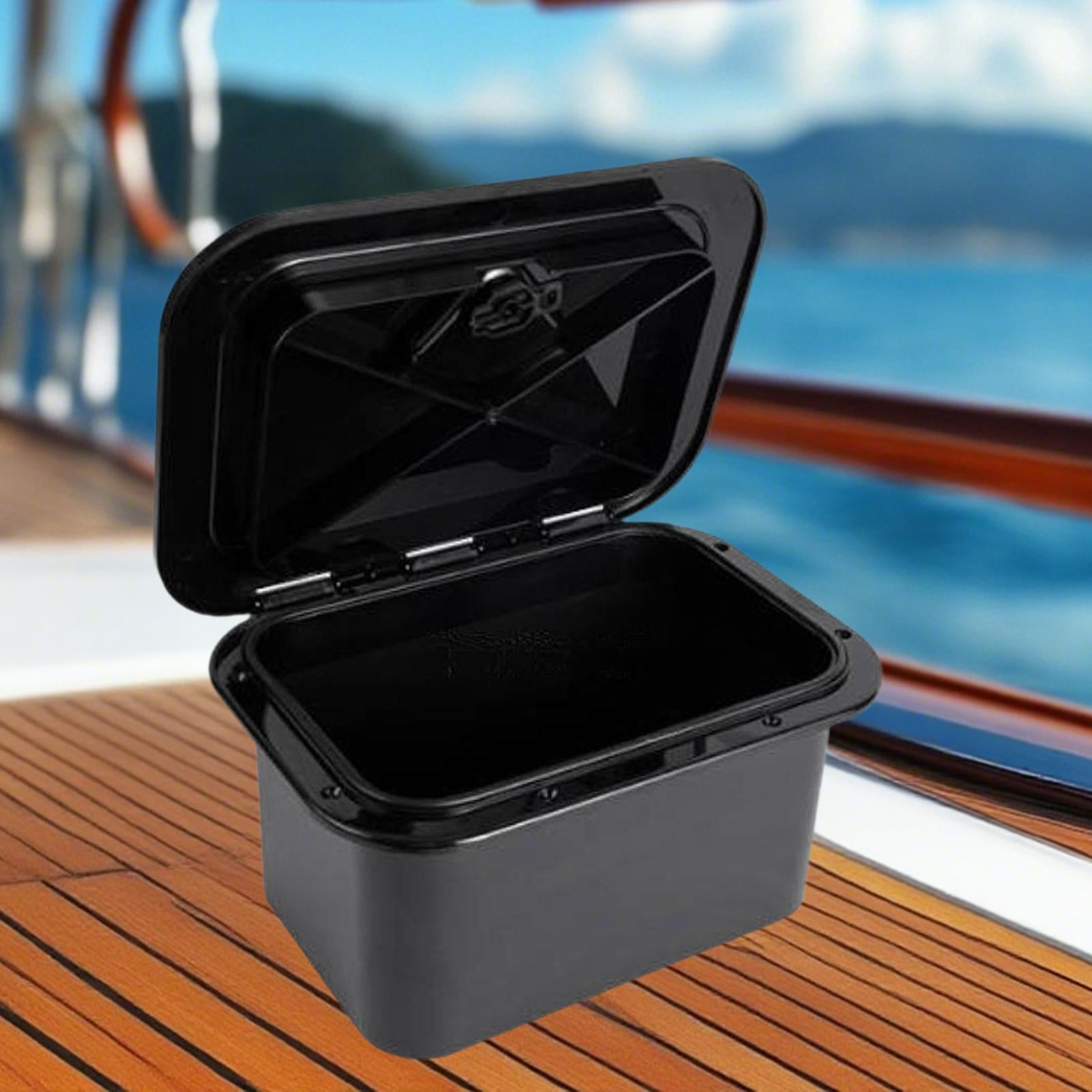 Wzmzjy Deck Storage Box Boat Hatch Cover Large Capacity Tackle Box Art Crafts Tool Case