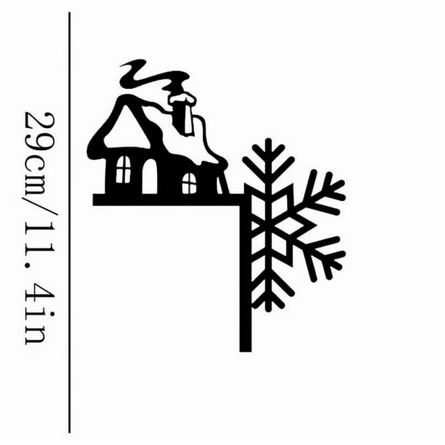 JJKBVCLO Christmas Decorations Door Corner Wall Sticker For Home Holiday Party Atmosphere Removable Wall Hanging