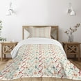 thumbnail image 3 of Ambesonne Spaceship Quilted Bedspread Set 2 Pcs, Vintage Rocket Design, Twin Size, Multicolor, 3 of 6