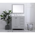 thumbnail image 6 of 32 inch Single Bathroom Vanity in Gray with Backsplash, 6 of 8