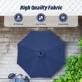 thumbnail image 5 of 10FT Patio Umbrella, Push Button Tilt and Crank Handle, Aluminum Pole and Polyester Shade Canopy, 5 of 7