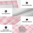 thumbnail image 5 of Pink Plaid Outdoor Rug 4x6 Ft, Non Slip Washable Area Rug, Modern Art Checkered Farmhouse Patio Rugs Carpet Runner, Large Floor Mat for Indoor/Outdoor Deck Porch Camping, 5 of 8