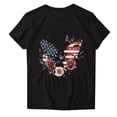 thumbnail image 2 of NuoCaiYun Summer Women Tops, Ladies Short Sleeve Round Neck Casual Independence Day Printed T-Shirt Blouses, 2 of 5