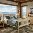 thumbnail image 4 of Versaloft Harmony Heavy Duty Full Amish Wood Bed in Canary Yellow Paint - Solid Pine Bed with Headboard and Footboard Made in the USA, 4 of 4