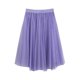 thumbnail image 1 of Falda tutú plisada de línea A para mujer - Gasa de malla, cintura alta, estilo vintage, talla única, primavera/verano/otoño, 1 of 5