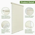 thumbnail image 5 of MiLin No Drill Cordless Cellular Shades Color-Matched No Tools Cellular Shades Honeycomb Design Blinds Shades for Window Room Office (Light Filtering Cream, 25 1/2" W X 60" H), 5 of 5