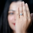 thumbnail image 4 of Rosec Jewels Lab Diamond Solitaire Engagement Ring 3 Carat - 9 mm Round Cut - EF-VS Quality Certified Diamond Ring for Women, 925 Sterling Silver, US 4.00, 4 of 7