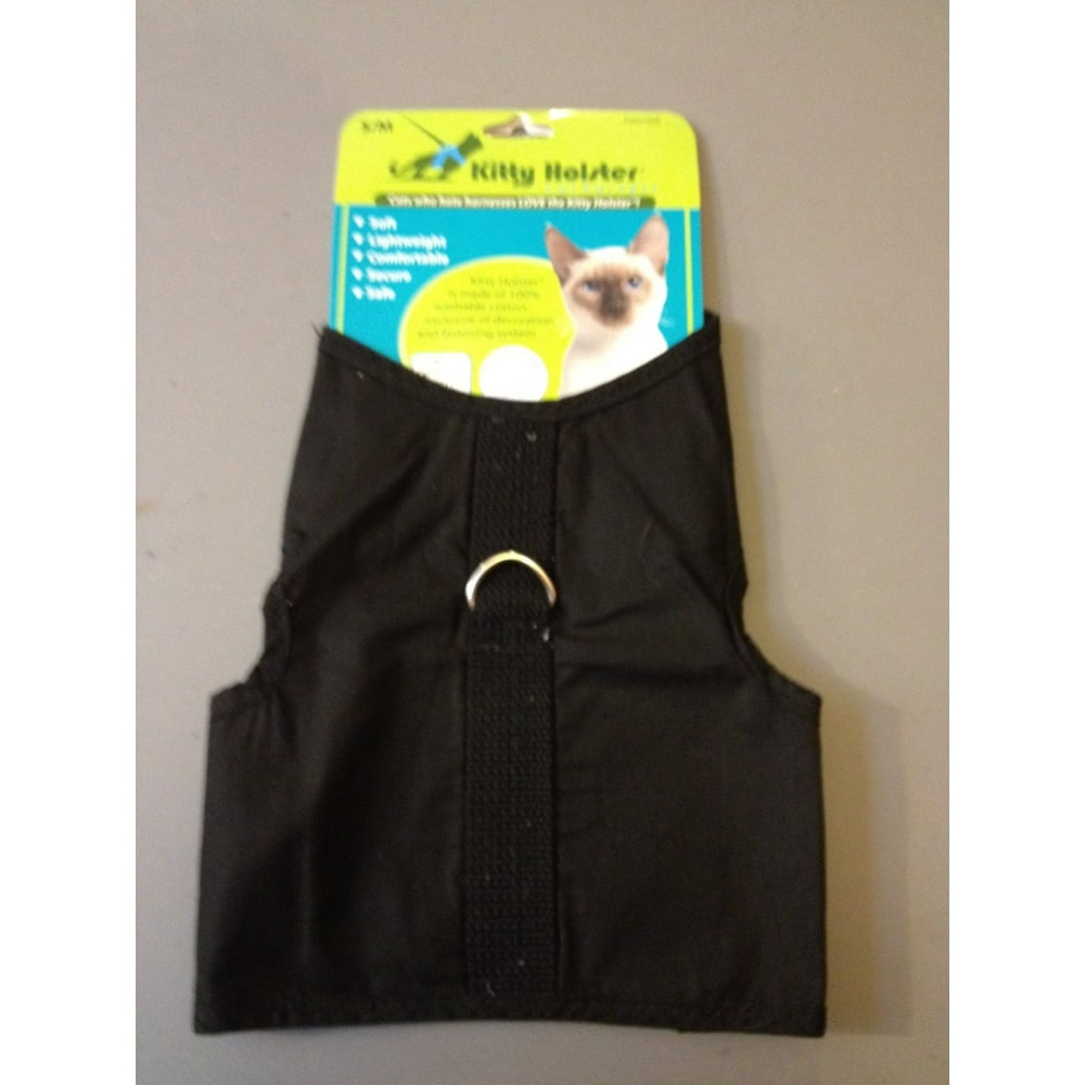 Kitty Holster Cat Harness, Small/Medium, Black