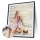 thumbnail image 3 of Kit de pintura por números DIY playa chica pintado a mano aceite imagen artesanía decoración de pared FLhrweasw Nuevo, 3 of 9