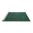 thumbnail image 2 of Ahgly Company Machine Washable Indoor Rectangle Abstract Turquoise Blue Modern Area Rugs, 7' x 9', 2 of 4