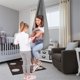 thumbnail image 4 of Columpio sensorial Jhomerit para niños y adultos, columpio interior para acurrucarse al aire libre que tiene un efecto calmante en los niños con necesidades especiales de integración sensorial (gris), 4 of 8