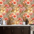thumbnail image 2 of Vintage Floral Contact Paper Peel and Stick Wallpaper Shabby Chic Botanical Print Pastel Leaves 17.7in x 9.8ft Self Adhesive Removable Wall Paper for Nursery Bedroom Cabinets Drawers, 2 of 8