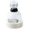 thumbnail image 2 of Xihbxyly Rociador de Grifo Giratorio, Ajustable 360 Grados, Función de Ahorro de Agua, Boquilla de Acero Inoxidable, Fácil Instalación, Limpieza Multiángulo, Uso En Cocina y Baño, Blanco, 8,5 X 2,3 X, 2 of 7