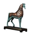 thumbnail image 3 of Estatua de caballo de guerra de pie de resina, decoración de mesa, figura de caballo pintada a mano para Estilo A, 3 of 9