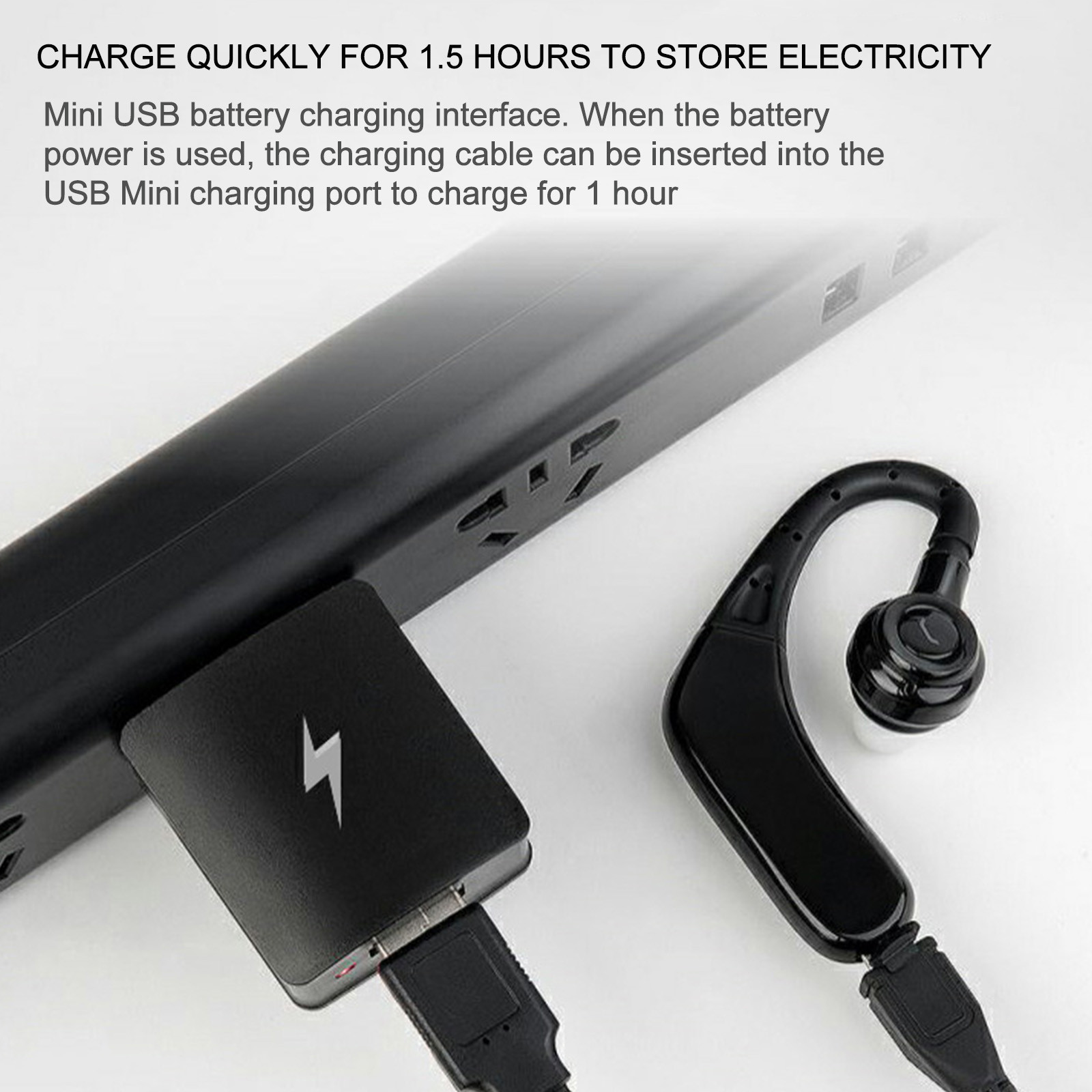 Ear Buds Open Ear Headphones Wireless Earbuds 80Hrs Playtime Bluetooth Ear Buds with Earhooks Bluetooth 5.4 Touch Control Air Conduction Sport Headsets IPX7 Waterproof Earphones for Running - Black