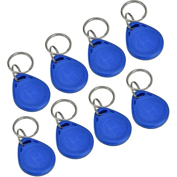 8 nuevas tarjetas de identificación de proximidad RFID para control de acceso, llaveros con llave regrabable para control de acceso de puertas